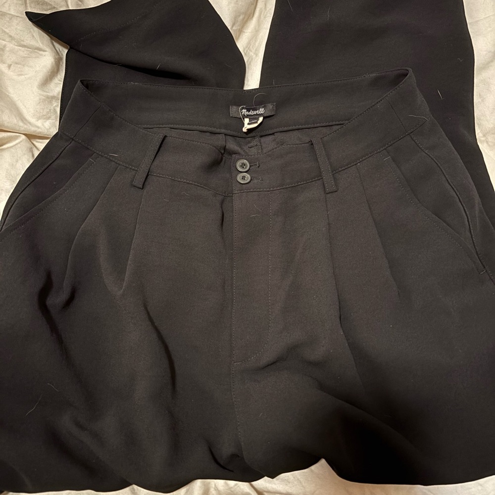 Madewell high rise tailored pleated pants, 10